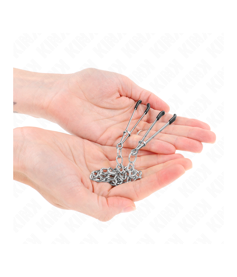 KINK - PINZE PER CAPEZZOLI SOTTILI CON CATENA SPESSA 30 CM