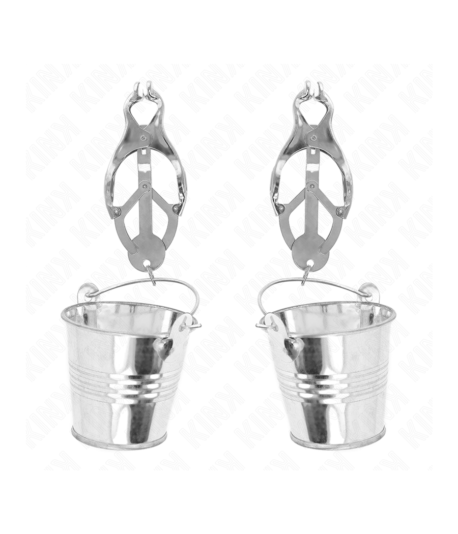 KINK - PINZE PER CAPEZZOLI TRIFOGLIO GIAPPONESE CON SECCHIELLI ARGENTO