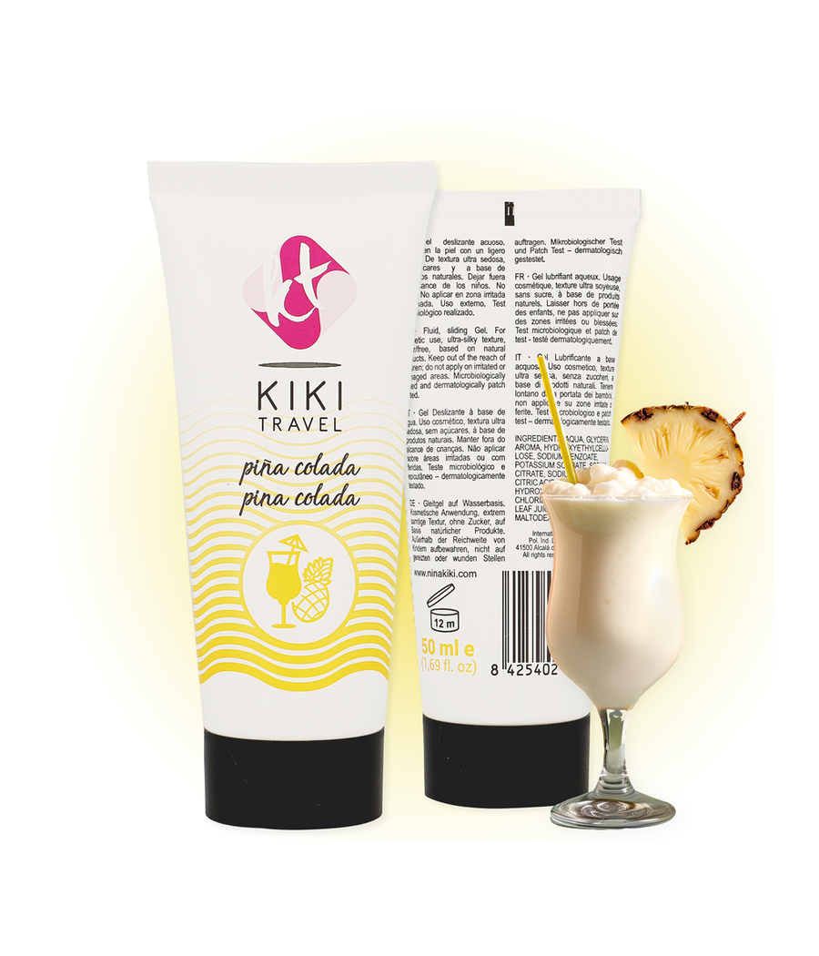 KIKÍ TRAVEL - LUBRICANTE SABOR A PIÑA COLADA 50 ML