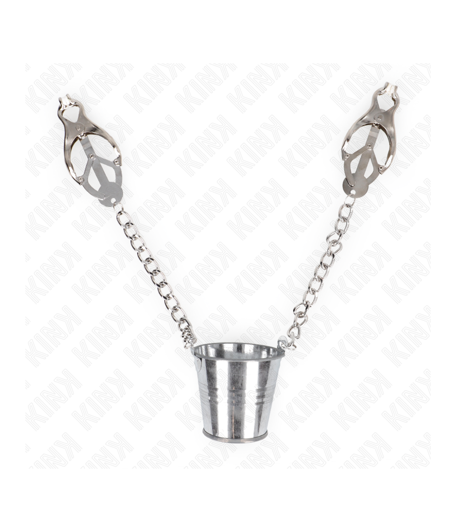 KINK - NIPPLE CLAMPS WITH A BUCKET SILVER