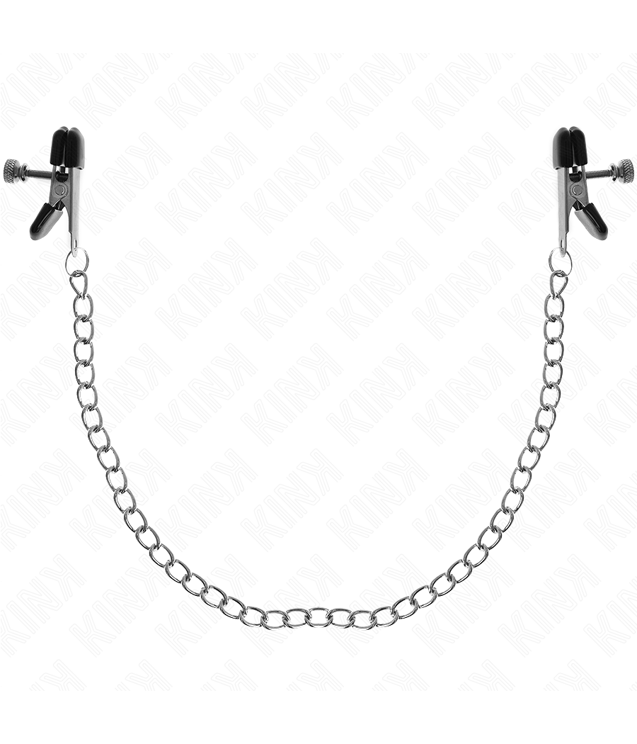 KINK - FLAT CHAIN NIPPLE CLAMPS SILVER 34 CM