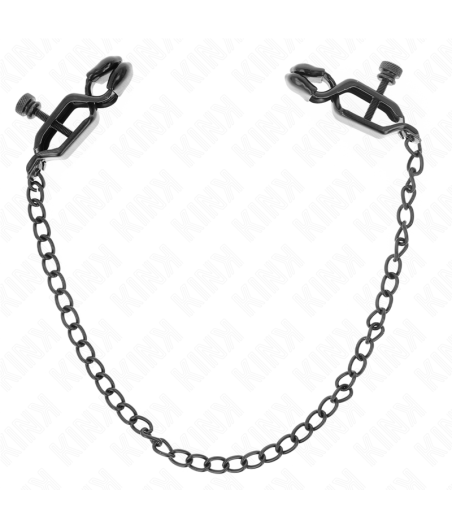 KINK - FLAT CHAIN NIPPLE CLAMPS BLACK 30 CM