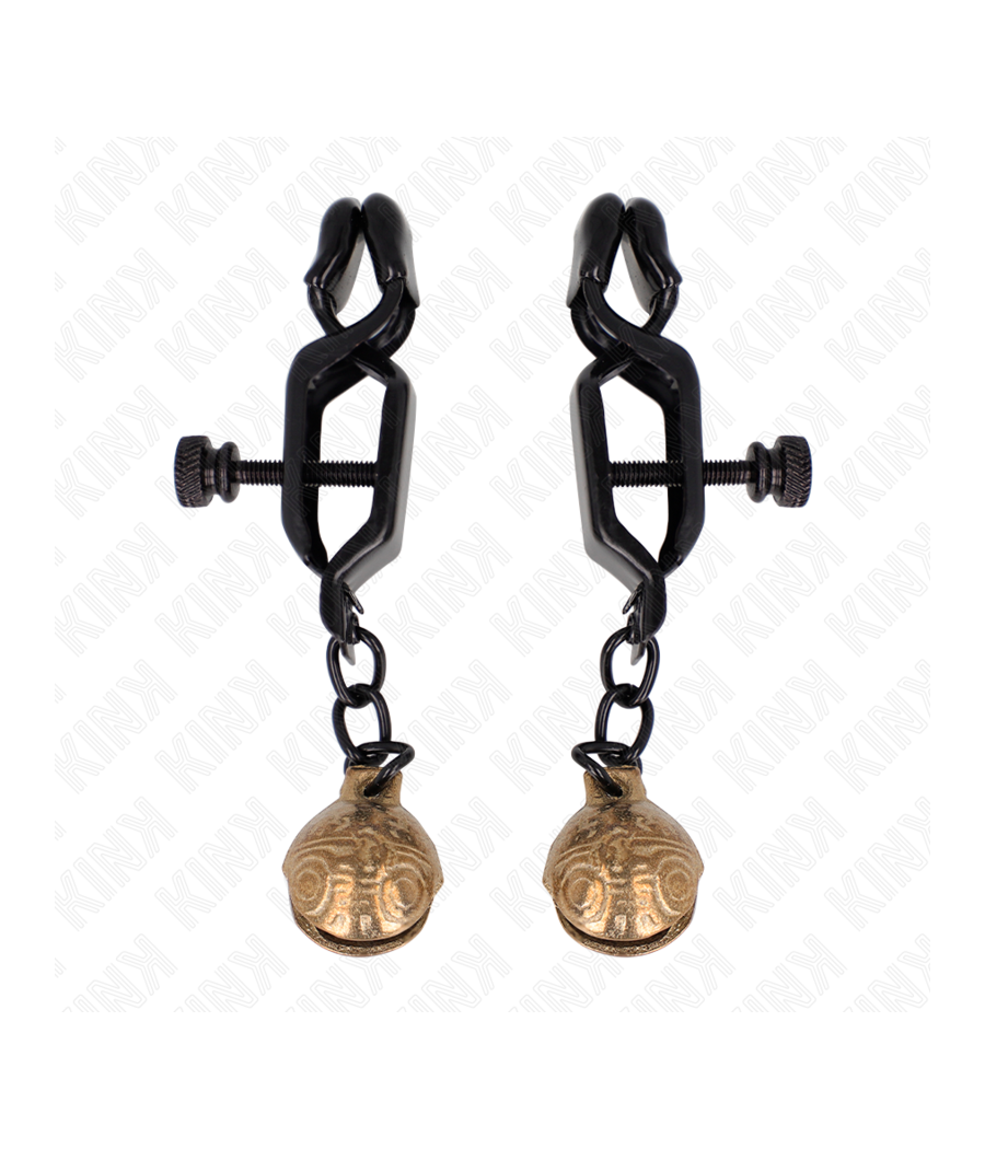 KINK - BELL JAW STYLE NIPPELKLEMMEN SCHWARZ 7 CM