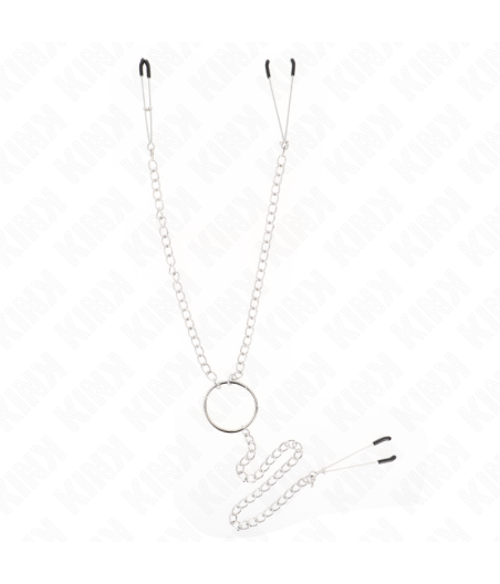 KINK - TRIPLE NIPPLE AND CLIT CLAMPS WITH CHAIN MODEL 1