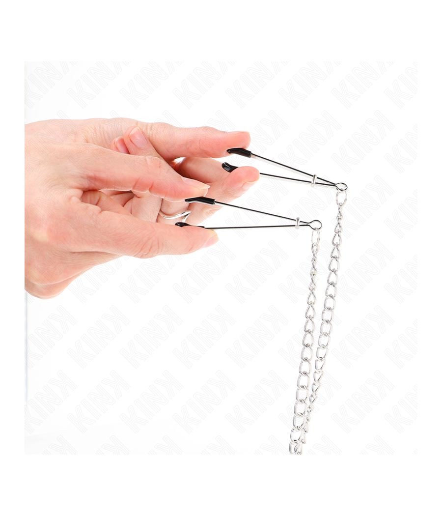 KINK - DREIFACH NIPPEL- UND KLITZISKLEMMEN MIT KETTE MODELL 1