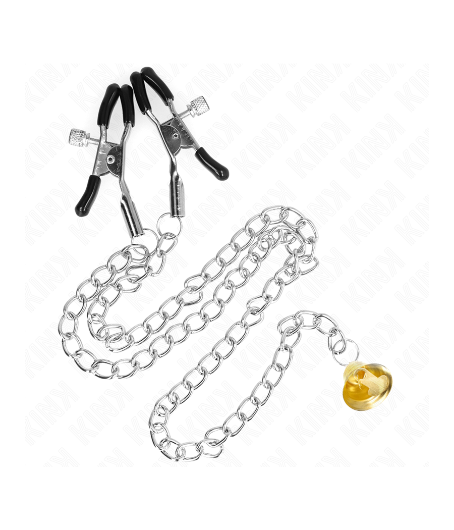 KINK - KETTE NIPPELKLEMMEN MIT HORNANHÄNGER 30 CM