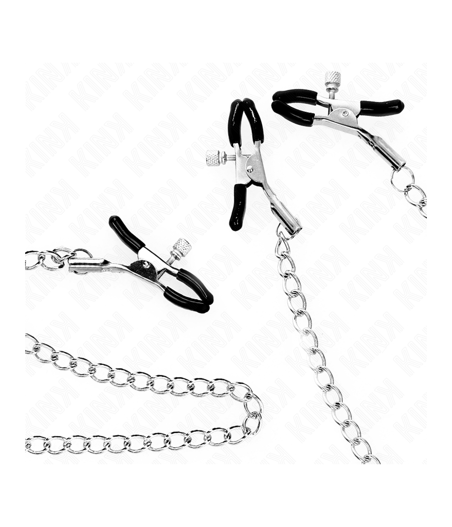 KINK - PINZAS PARA PEZONES Y CLÍTORIS CON CADENA 30 CM MODELO 2