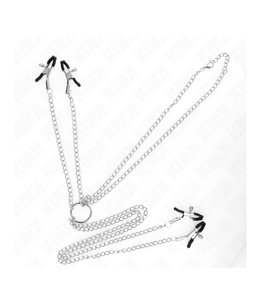 KINK - 4 Nippel- und Kitzlerklammern verstellbar, silber