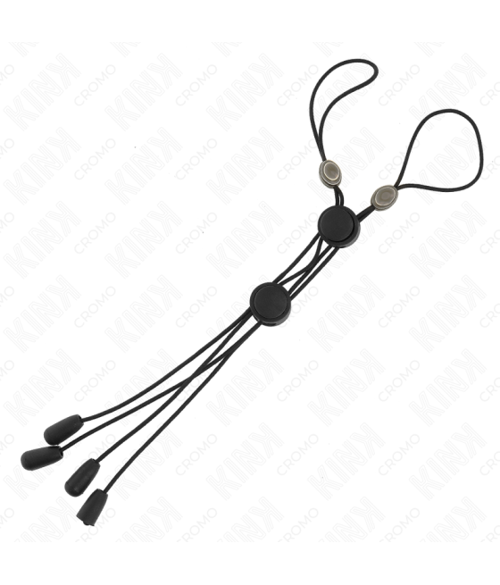 KINK - BLACK DETAIL NIPPLE CLAMPS WITH BLACK ELASTIC