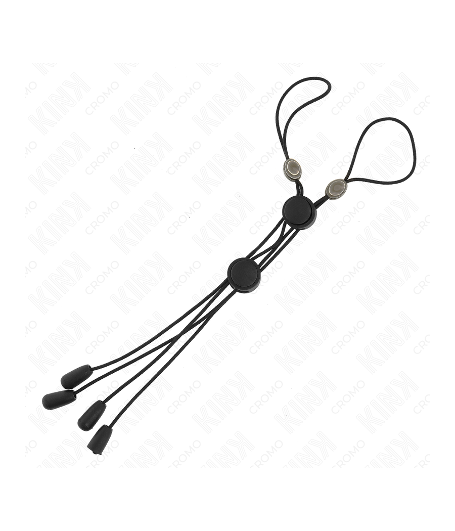 KINK - BLACK DETAIL NIPPLE CLAMPS WITH BLACK ELASTIC