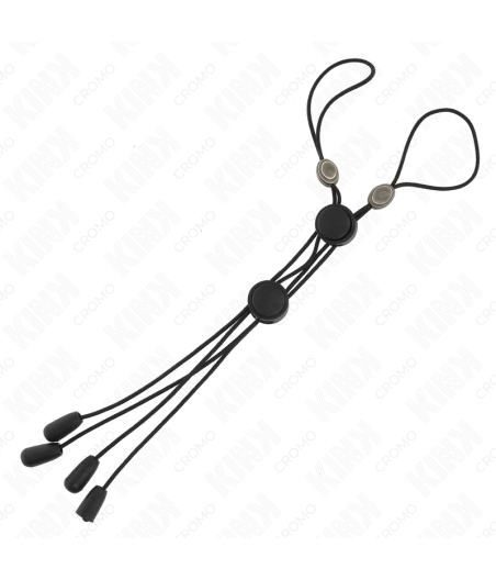 KINK - BLACK DETAIL NIPPLE CLAMPS WITH BLACK ELASTIC