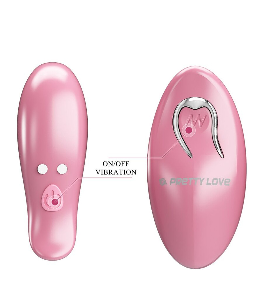 PRETTY LOVE - PINCES À TÉTONS CAILEY 10 VIBRATIONS TÉLÉCOMMANDE ROSE