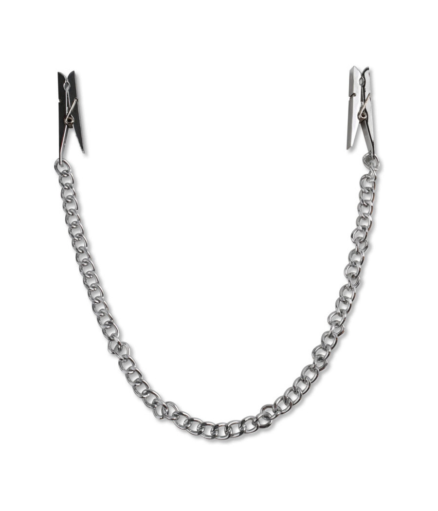 FETISH FANTASY SERIES - SERIES CADENA PARA PEZONES PLATA