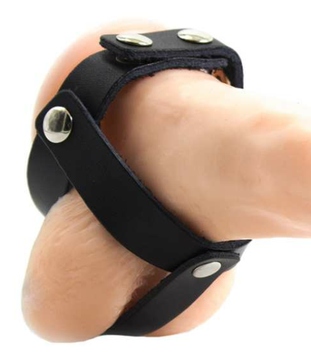 CAGE À BALLES EN CUIR OHMAMA FETISH