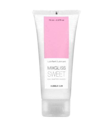 MIXGLISS - LUBRIFICANTE BASE DE GUA SABOR GOMA 70 ML