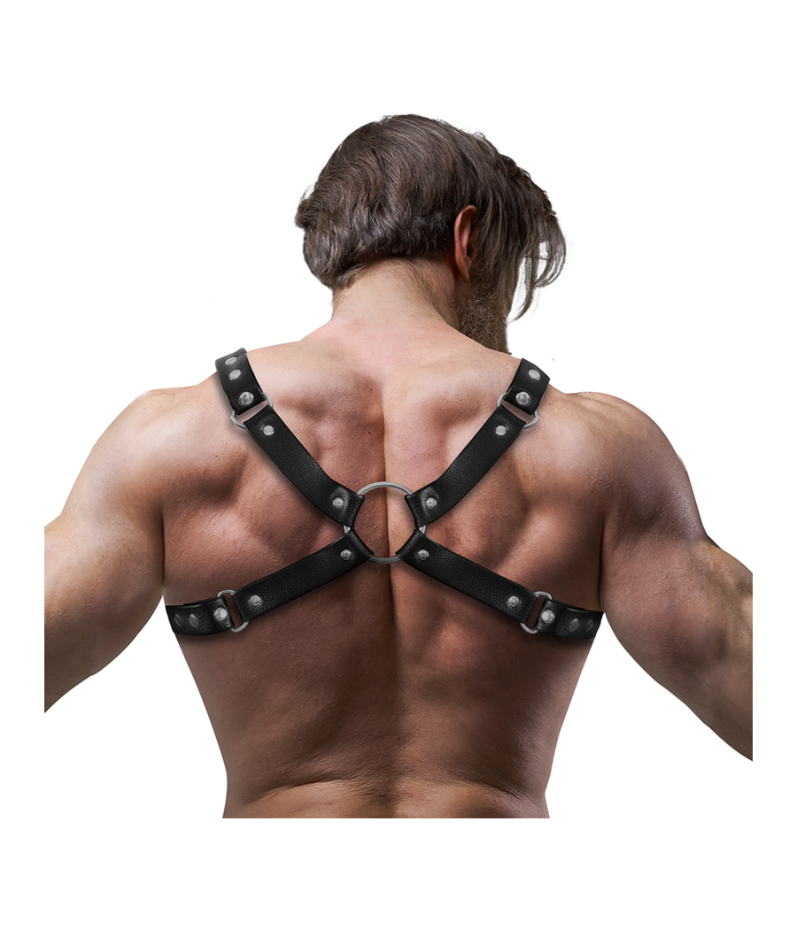 FETISH SUBMISSIVE ATTITUDE - ARNÉS BULLDOG ECOPIEL PECHO HOMBRE TALLA M/L