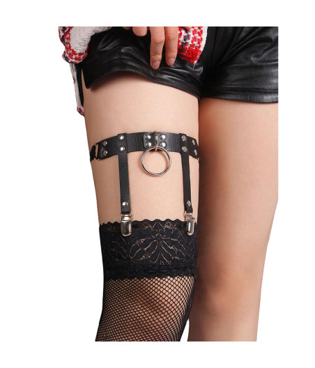 SUBBLIME - 953744 LIGA PUNK DE CUERO AJUSTABLE NEGRO TALLA ÚNICA