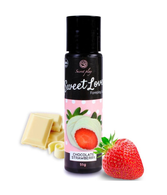 SECRETPLAY - GEL SWEET LOVE FRESA Y CHOCOLATE BLANCO 60 ML