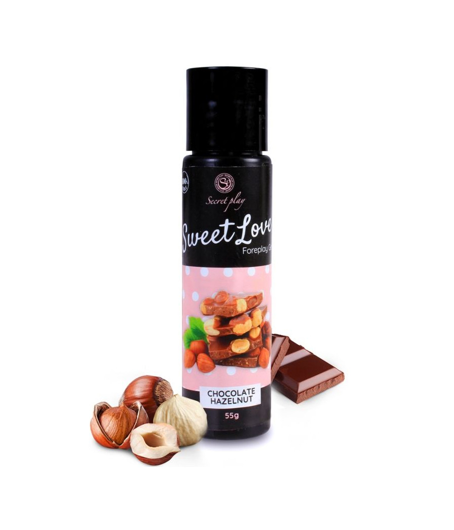 SECRETPLAY - GEL  DOCE AMOR CHOCOLATE COM AVELÃ 60 ML