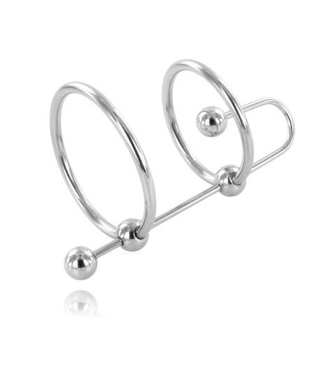 METAL HARD - EXTREMER RING MIT URETHRALSTOPP