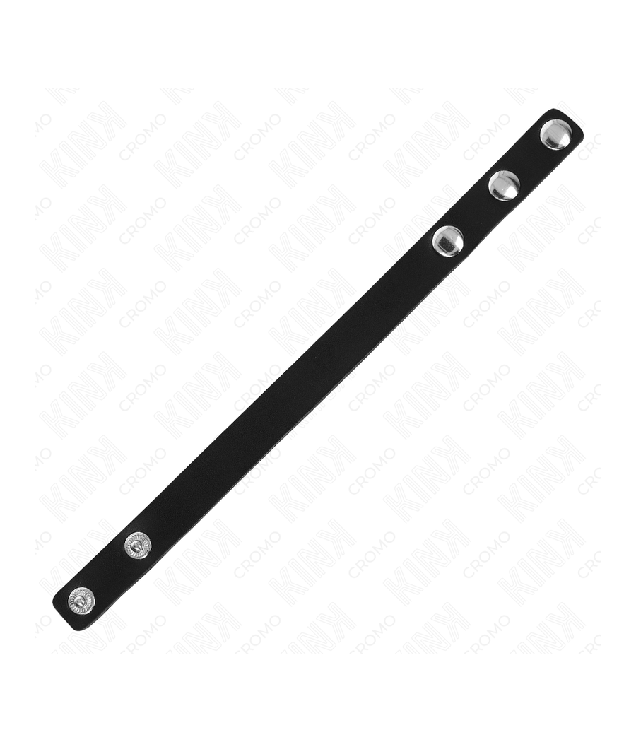 KINK - ANEL DE COURO PARA PÊNIS COM FECHO DE PRESSÃO 21,5 X 1,5 CM