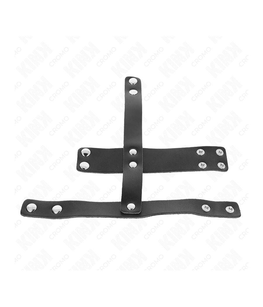KINK - PENISKÄFIGRING AUS LEDER MIT VERSTELLBAREM HOCKENTRENNER