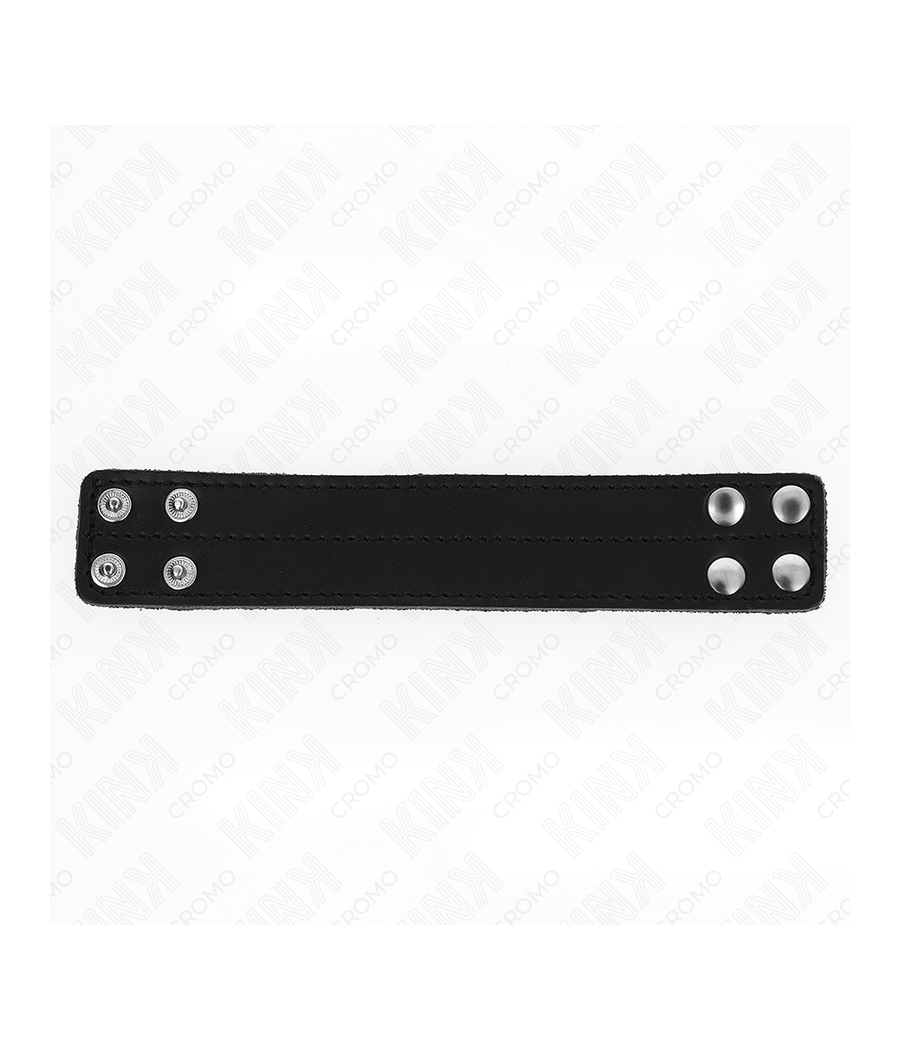 KINK - ANELLO PER PENE IN PELLE CON CHIUSURA A PRESSIONE 18,5 X 3,3 CM