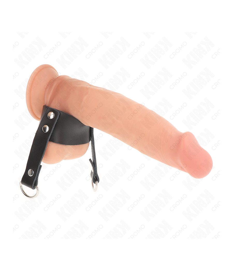 KINK - ANNEAU PÉNIS AVEC ANNEAUX EN FORME DE « D » 18,5 X 3,3 CM