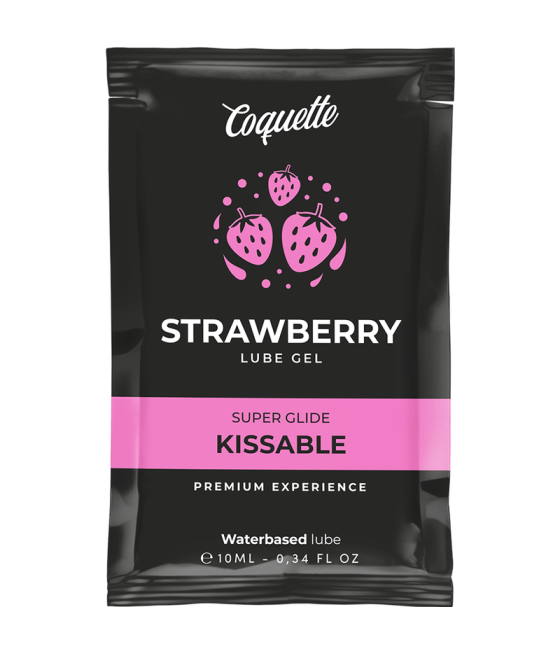 COQUETTE CHIC DESIRE - STRAWBERRY WATER BASED KISSABLE LUBRICANT POCKET 10 ML