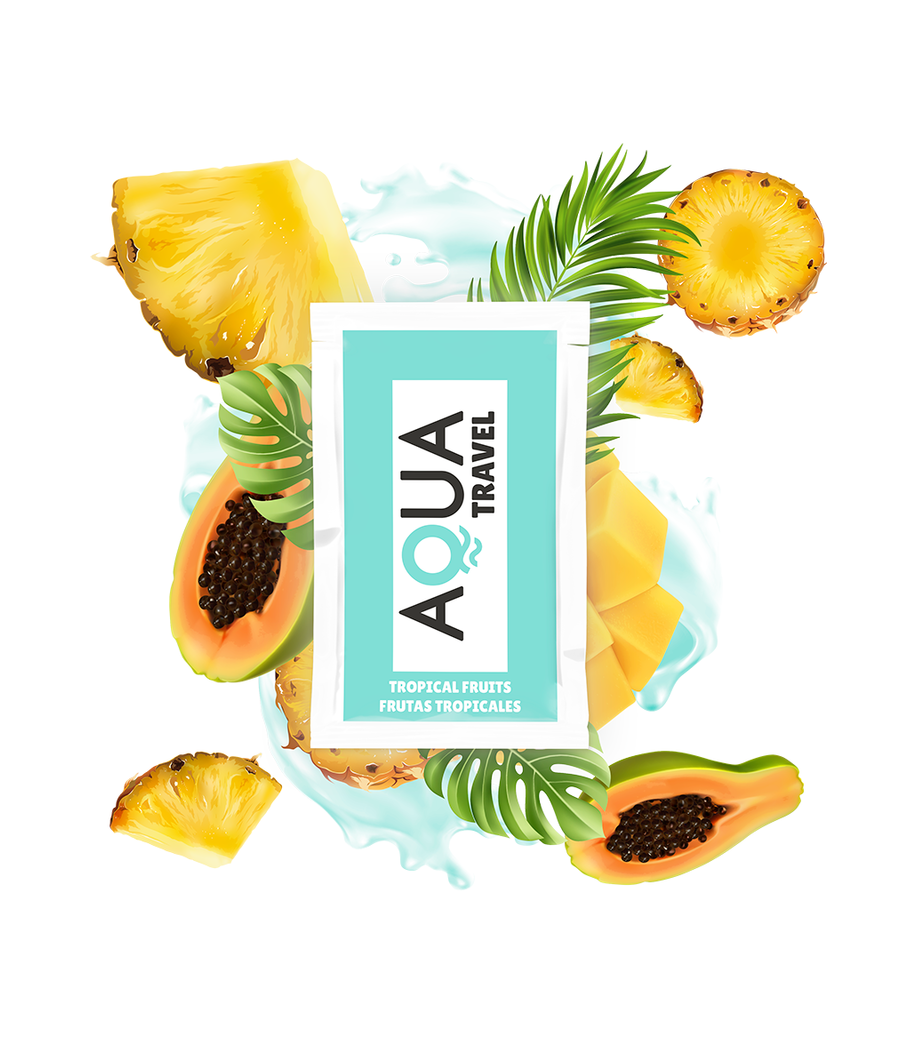 AQUA TRAVEL - LUBRIFICANTE A BASE ACQUA GUSTO FRUTTA TROPICALE 6 ML
