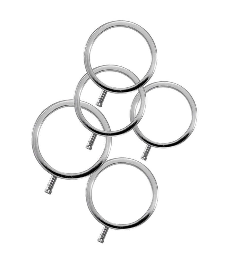 ELECTRASTIM - ELECTRARINGS ANNEAUX PÉNIS EN MÉTAL PACK DE 5