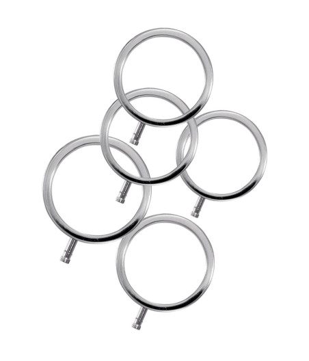 ELECTRASTIM - ELECTRARINGS ANILLOS METÁLICOS PARA EL PENE PACK 5