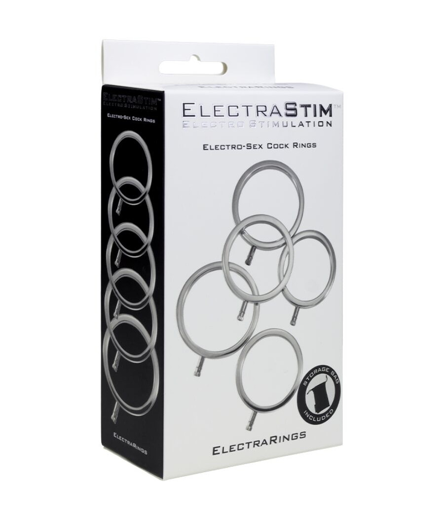 ELECTRASTIM - ELECTRARINGS ANILLOS METÁLICOS PARA EL PENE PACK 5