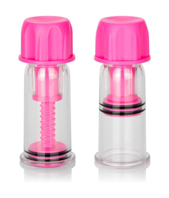 CALEXOTICS - VACCUM TWIST SUCCIONADORES PEZONES ROSA