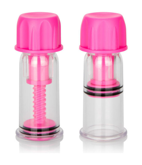 CALEXOTICS - VACCUM TWIST PINK NIPPLE SUCTION CUP
