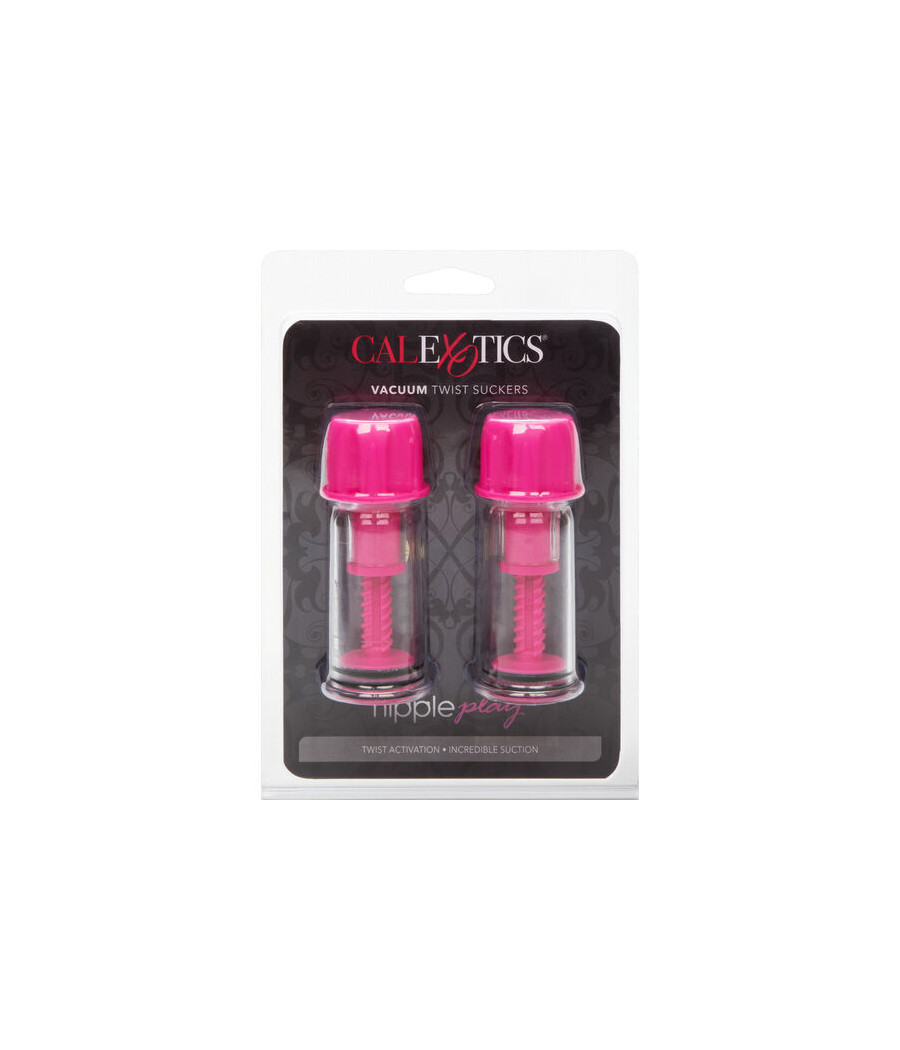 CALEXOTICS - VENTOSA DE SUCÇÃO DE MAMILOS VACCUM TWIST ROSA