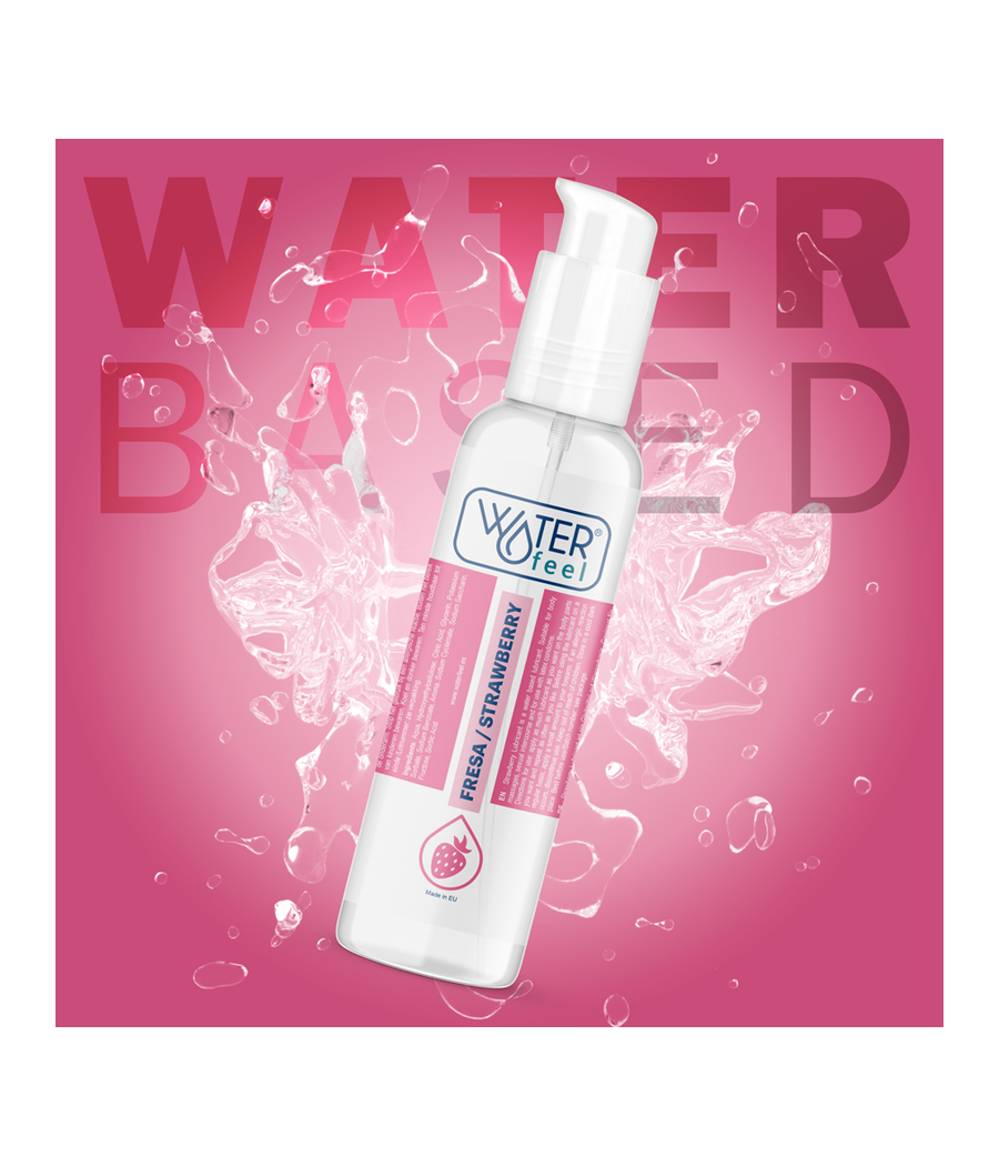 WATERFEEL - LUBRIFICANTE À BASE DE ÁGUA DE MORANGO 175 ML