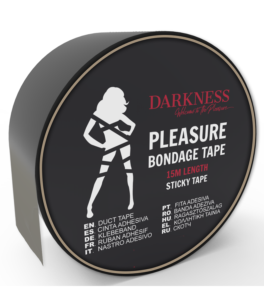 DARKNESS - ADHESIVE BLACK BONDAGE TAPE 15M