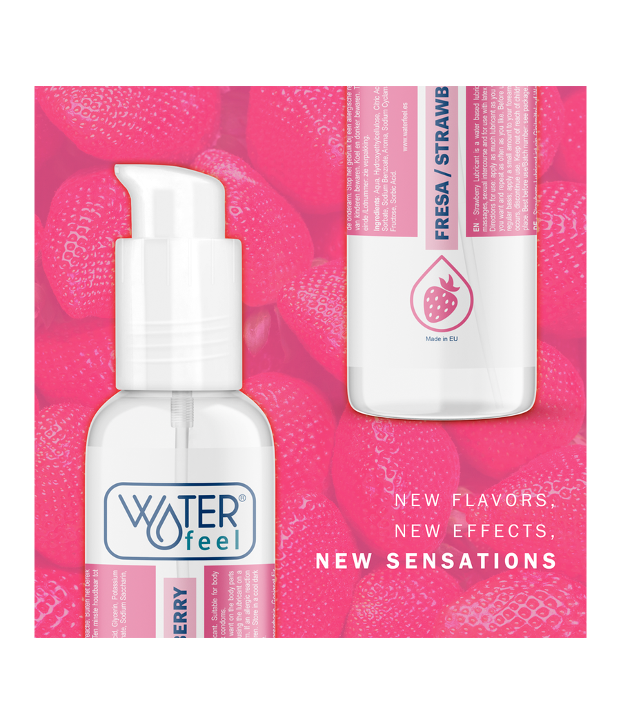 WATERFEEL - LUBRIFIANT À BASE D'EAU DE FRAISE 175 ML