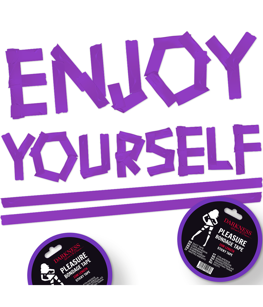 DARKNESS - RUBAN ADHÉSIF BONDAGE LILAS 15M