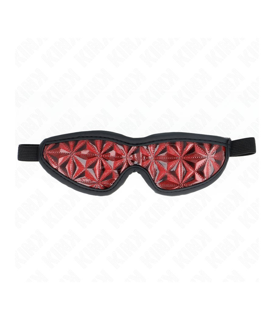 KINK - ROTES STIRNBAND MIT RAUTENMUSTER 20,5 x 6 CM