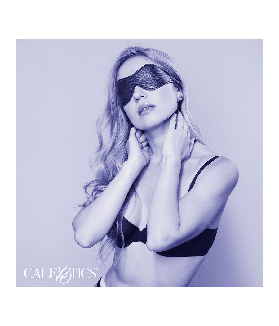 CALEXOTICS - NOCTURNAL AUGENMASKE PVC LEDER SCHWARZ