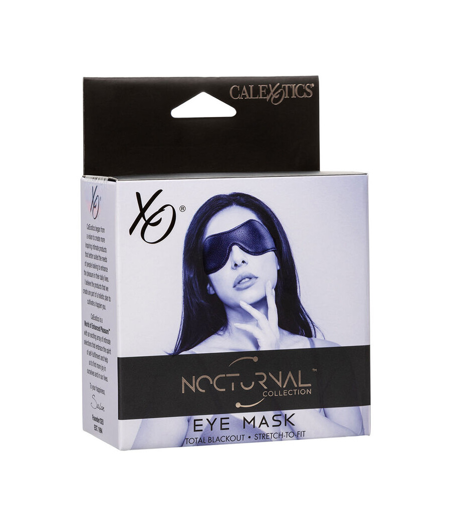 CALEXOTICS - NOCTURNAL EYE MASK PVC LEATHER BLACK