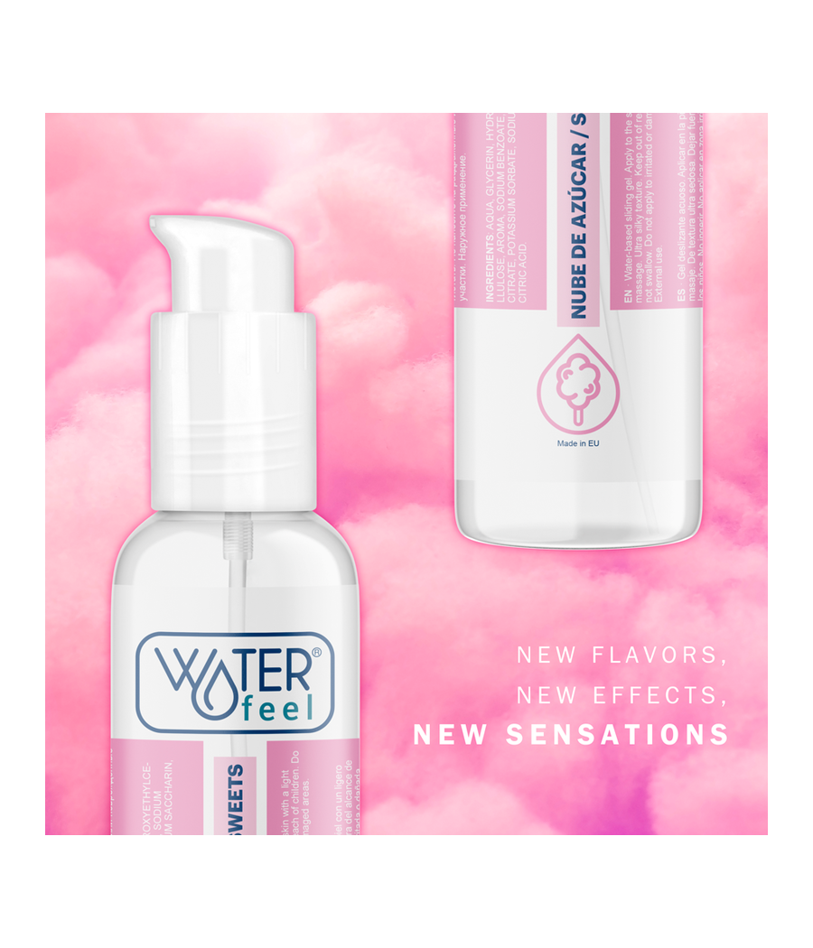 WATERFEEL - LUBRIFICANTE NUVEM DE AÇÚCAR 175 ML