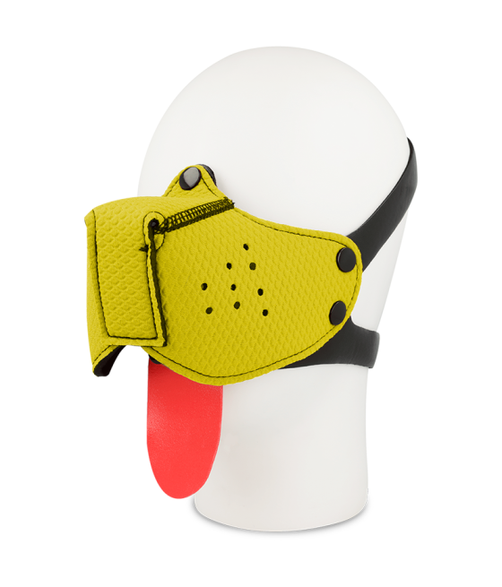 OHMAMA FETISH DOG MUZZLE - YELLOW