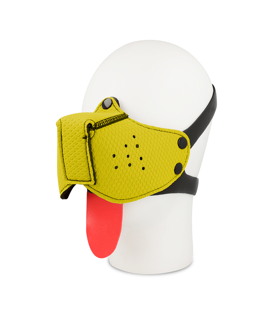 OHMAMA FETISH DOG MUZZLE - YELLOW