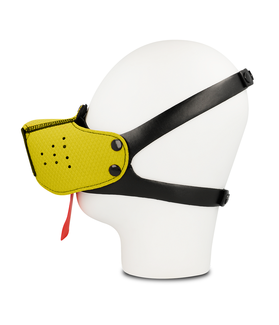 OHMAMA FETISH DOG MUZZLE - YELLOW