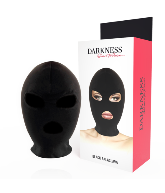 DARKNESS - MASCHERA DI SOTTOMISSIONE BDSM BOCCA E OCCHI NERA