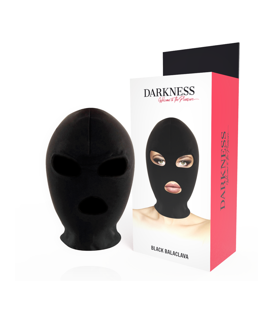 DARKNESS - BDSM SUBMISSION MASK MOUTH AND EYES BLACK