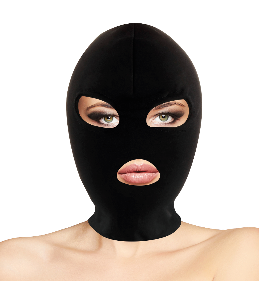 DARKNESS - MASCHERA DI SOTTOMISSIONE BDSM BOCCA E OCCHI NERA